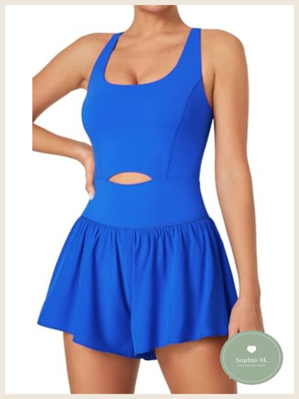 IUGA Athletic Romper Tummy Control One Piece Workout with Bra